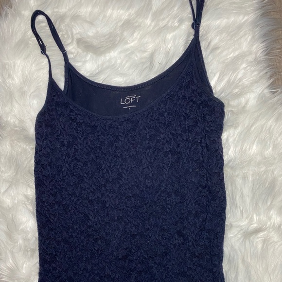 Loft dark blue tank top - Picture 2 of 3